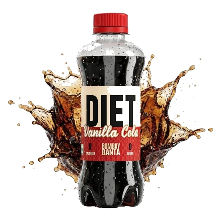 Bombay Banta Diets & Lights Vanilla Cola pack, front view