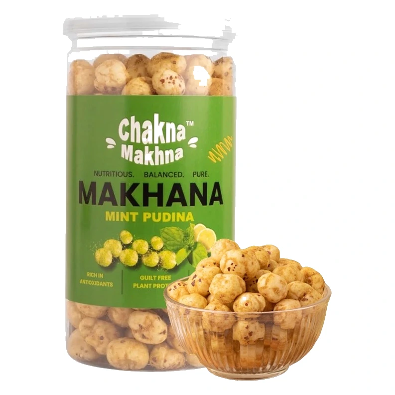 Chakna Makhna Mint Pudina Flavoured Makhana pack, front view