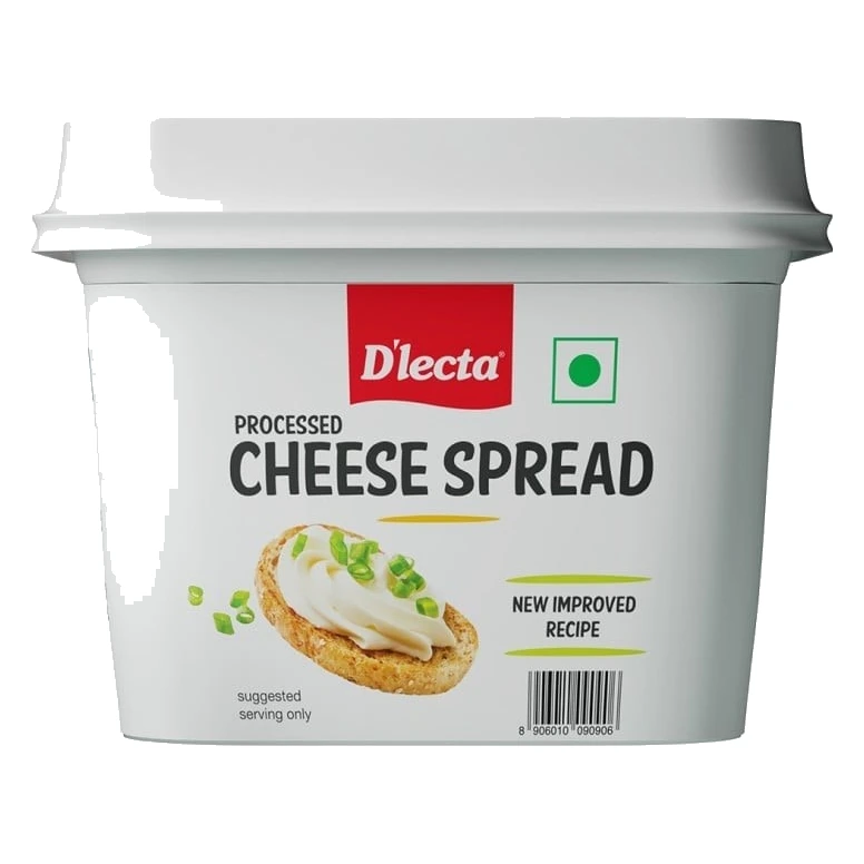 D'lecta Processed Cheese Spread - Improved Recipe pack, front view