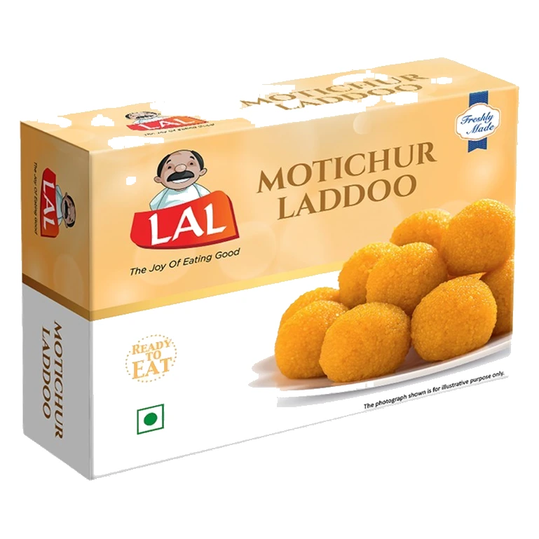 Lal Motichur Laddoo pack, front view