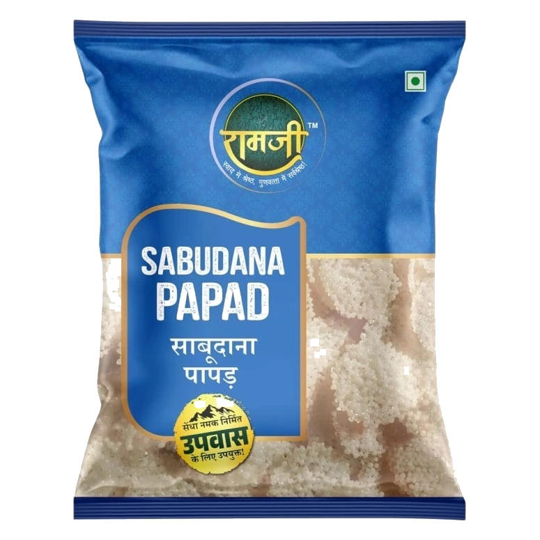 Ramji Sago/ Sabudana Papad pack, front view